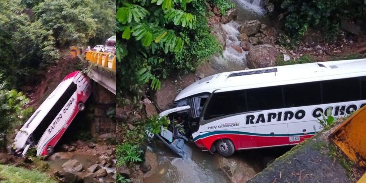 Cortesía Accidente de bus