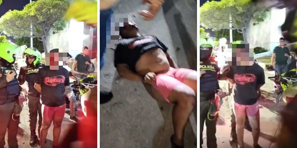 Seguimiento. Captura de pantalla de la agresion del presunto delincuente.