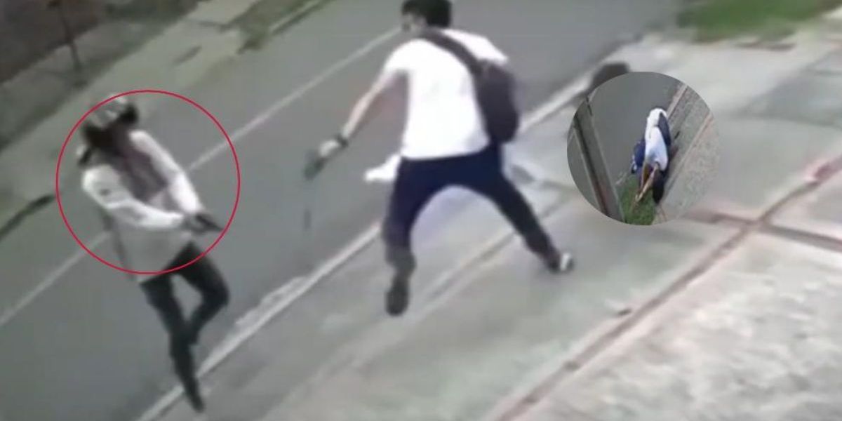 cortesía. Cámara de seguridad del lugar de los hechos.