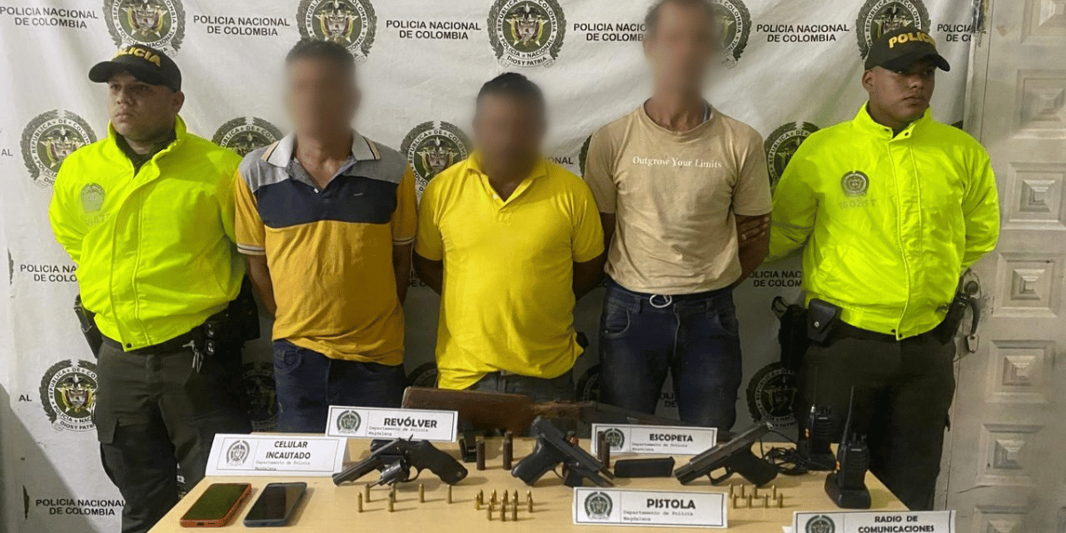 Policía Magdalena Sujetos capturados