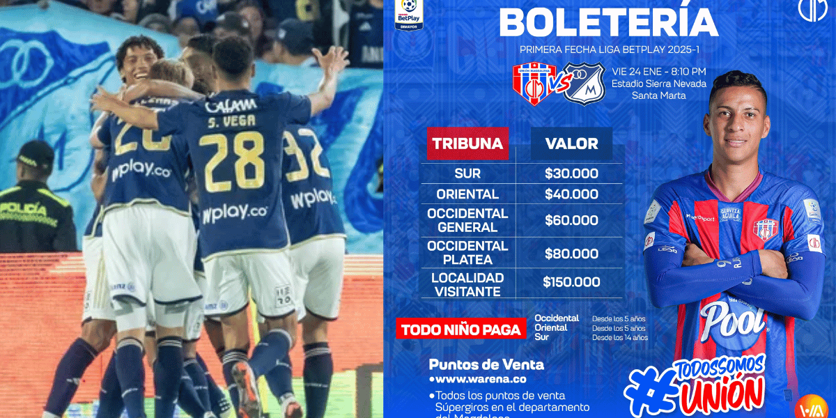 Cortesía Las boletas para la localidad de visitantes tienen un valor de 150.000