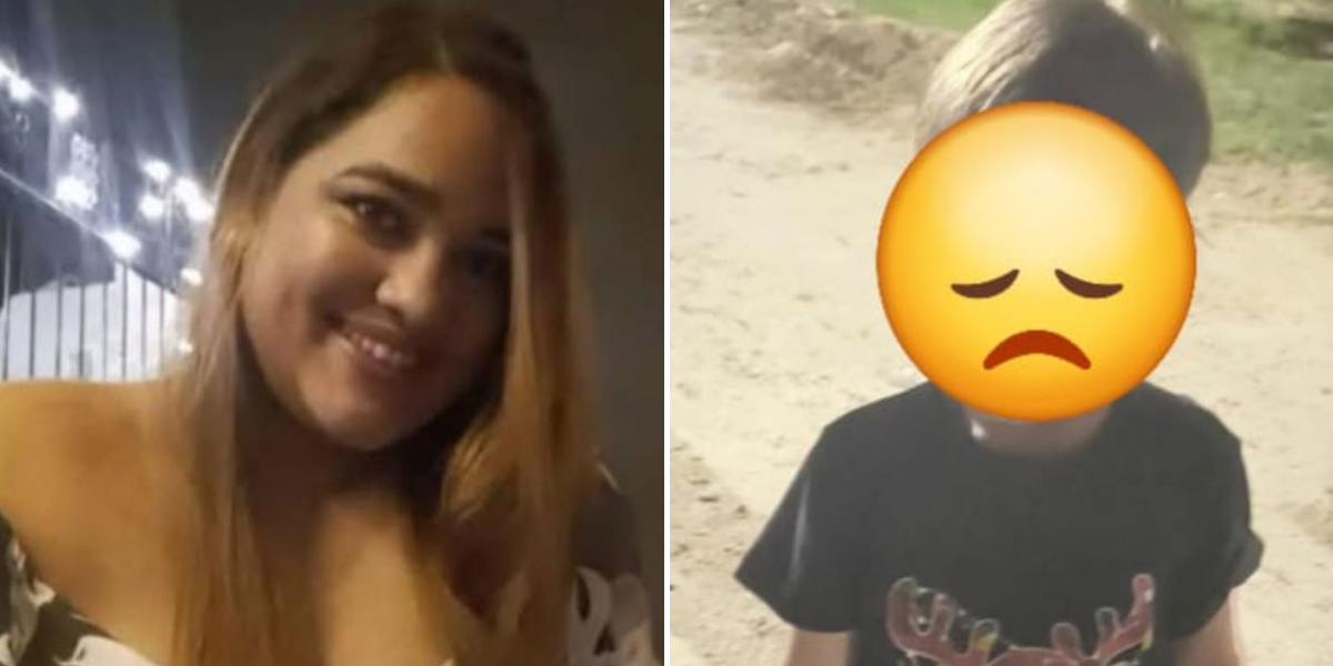 cortesía. víctima y su hijo.