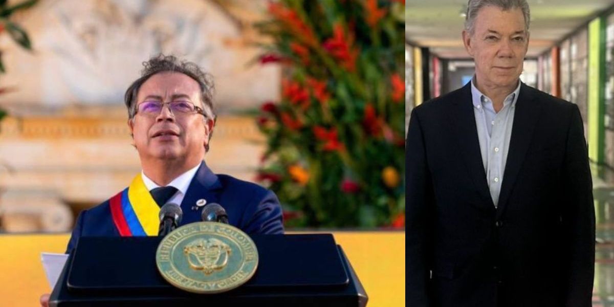Cortesía Presidente Petro respondió a los cuestionamientos del expresidente Santos