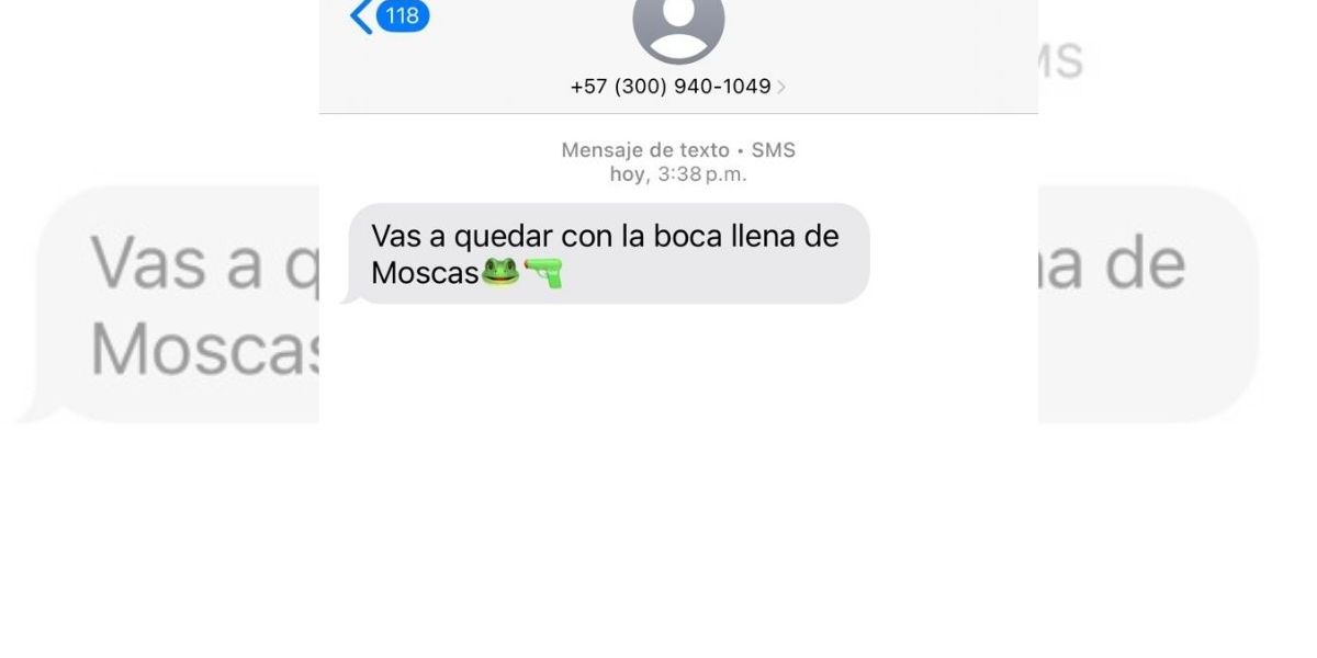 Cortesía Amenaza contra la periodista de Seguimiento.co