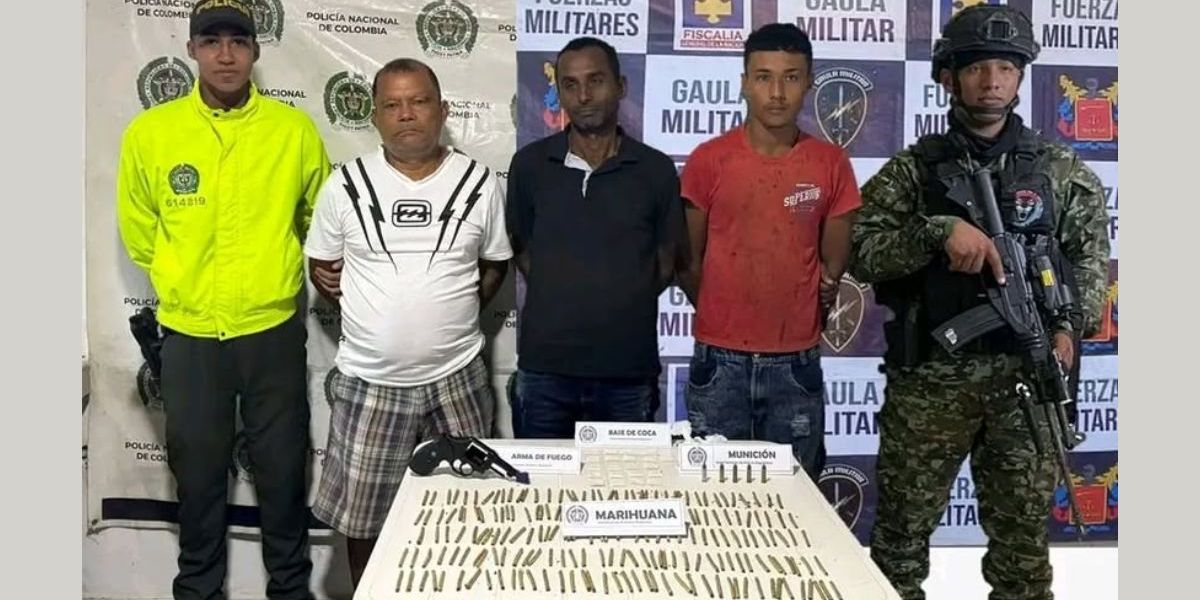 Policía del Magdalena. Capturados.