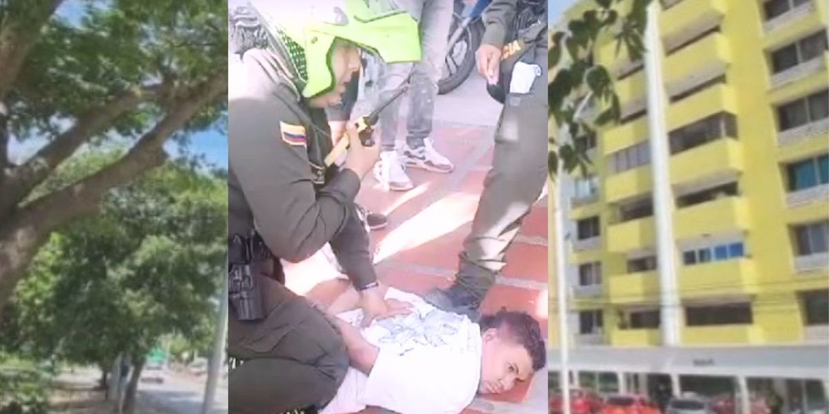 Cortesía Captura de uno de los presuntos atracadores.