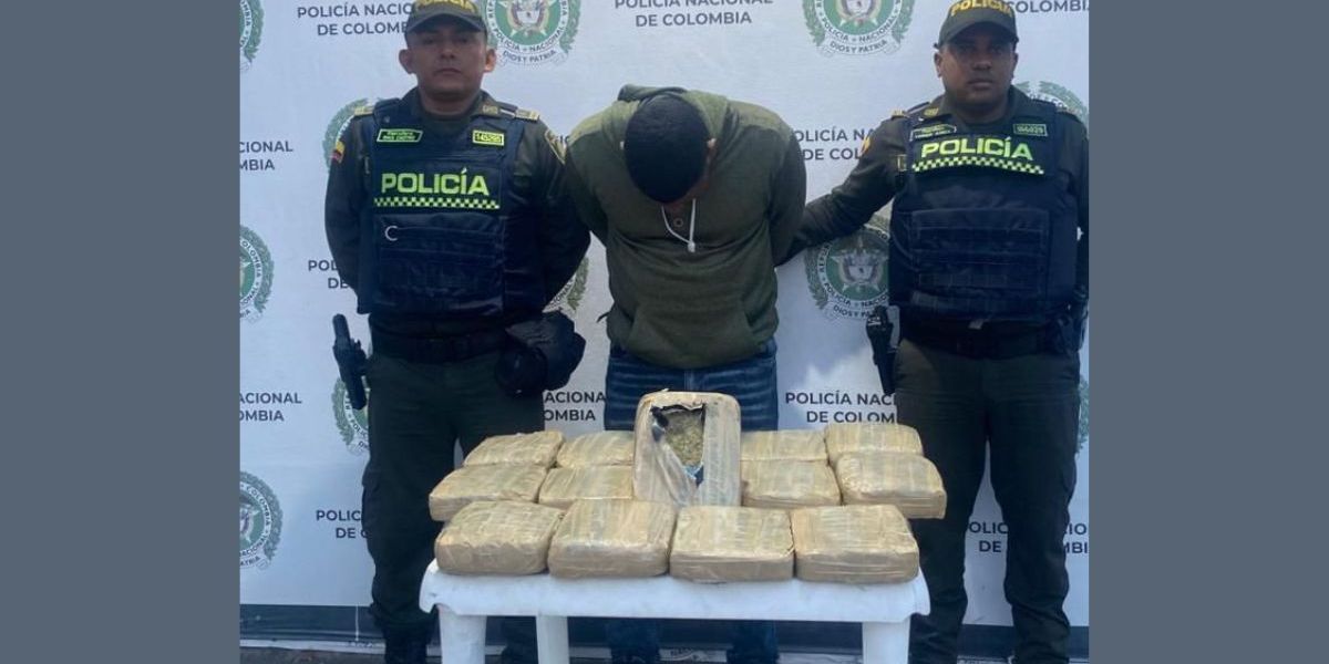 Policía Metropolitana de Santa Marta. Capturado.