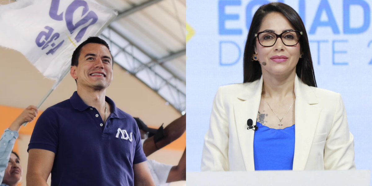 Cortesía Daniel Noboa y Luisa González van a segunda vuelta