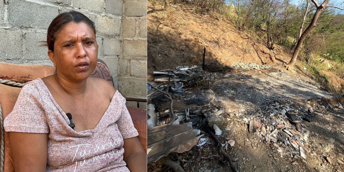 Cortesía Así quedó la vivienda de Ruth Isabel