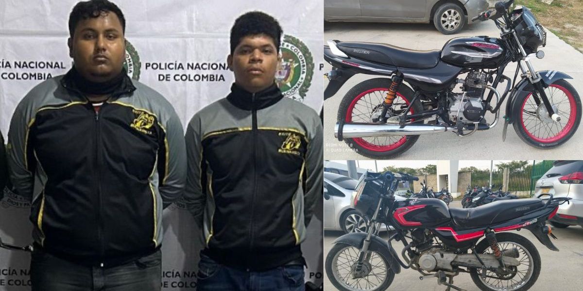 Policía Metropolitana de Santa Marta. Capturados.
