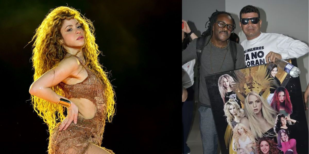 seguimiento. shakira/fanaticos en el areopuerto.