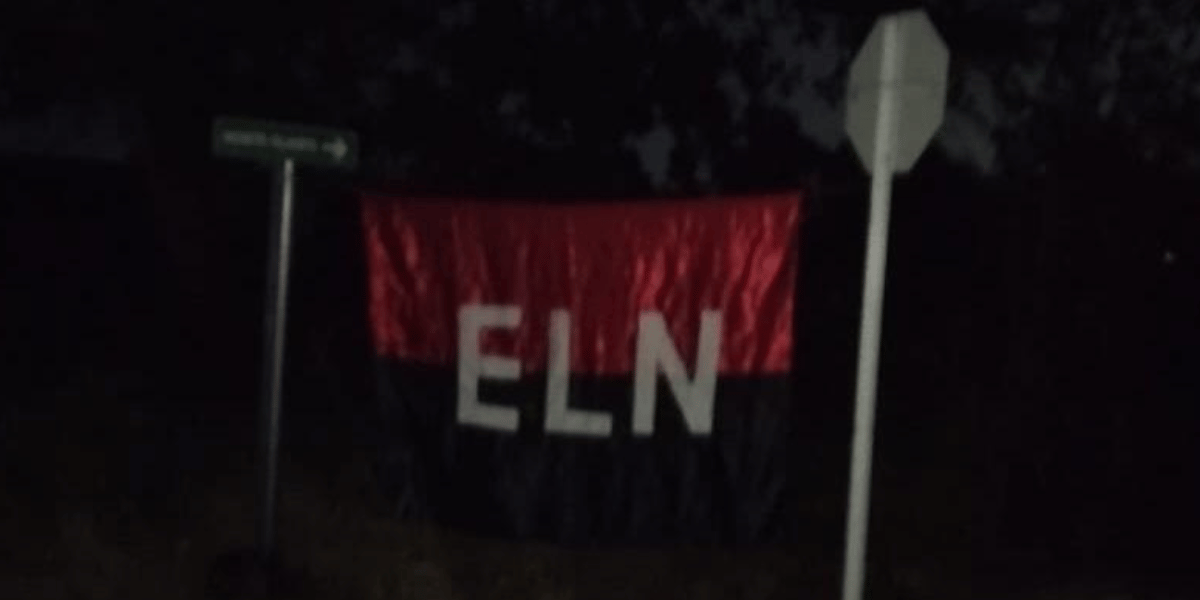 Cortesía Investigan aparición de bandera del ELN en vías del Atlántico