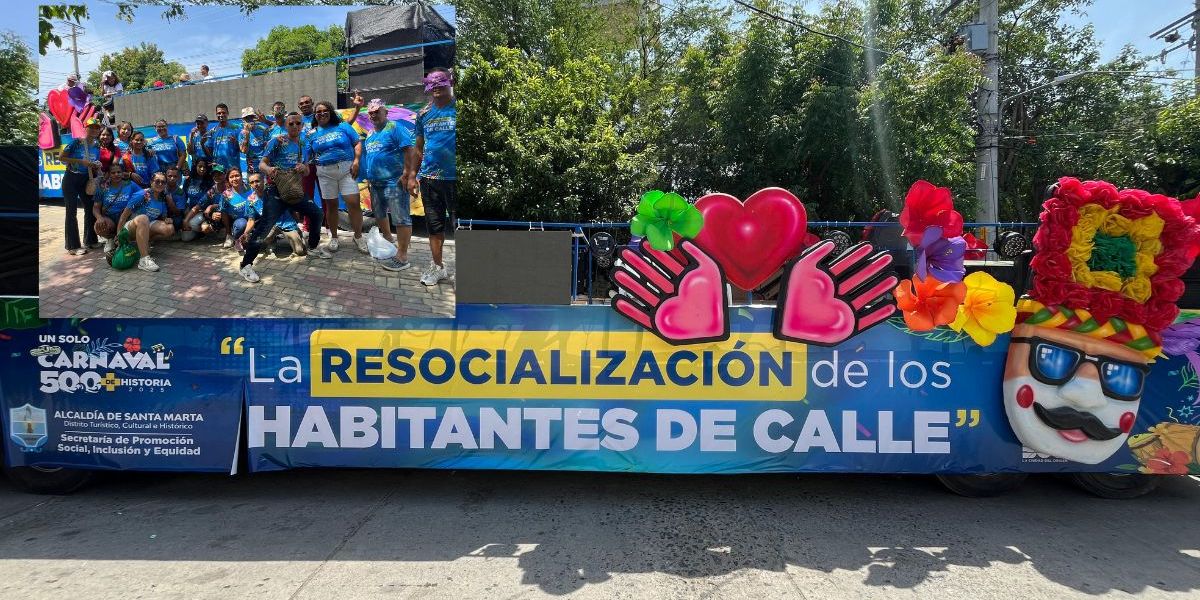 Cortesía Carroza en la que saldrán los habitantes de calle en proceso de resocialización