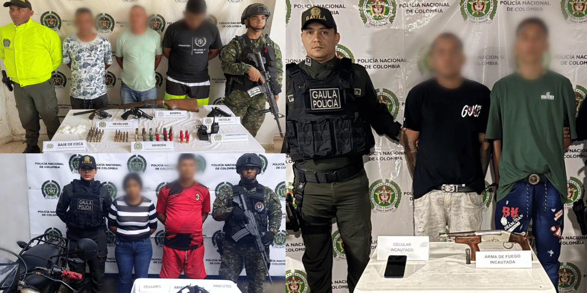Cortesía Capturados del Clan del Golfo y Los Primos