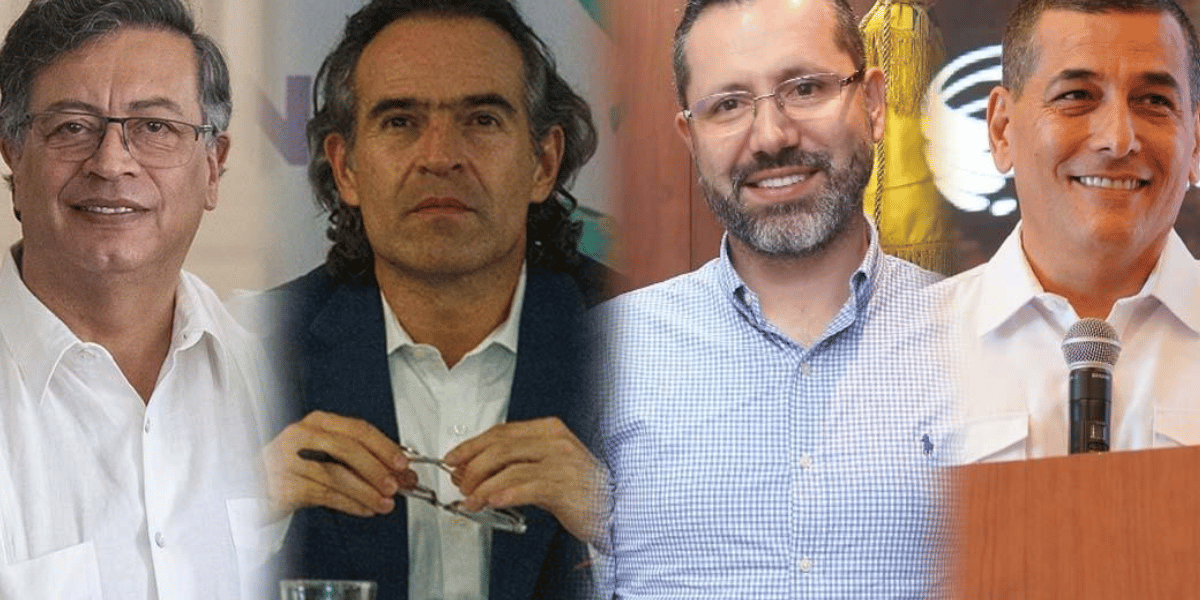 Zona Cero Gustavo Petro, Federico Gutiérrez, Jaime Andrés Beltrán y Dumek Turbay.