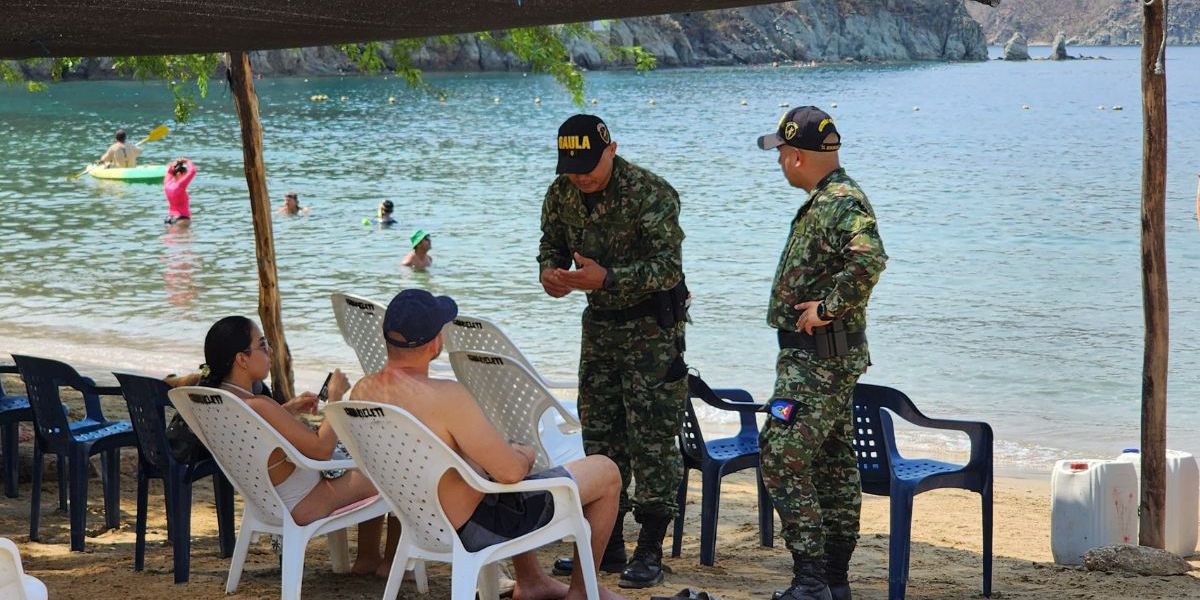 Cortesía Operativos en playas de Santa Marta.