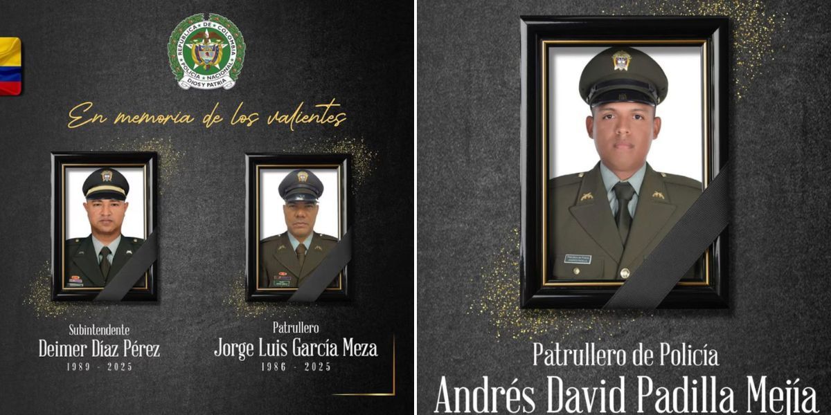 Policía Nacional. Policías asesinados durante el cierre de Semana Santa.