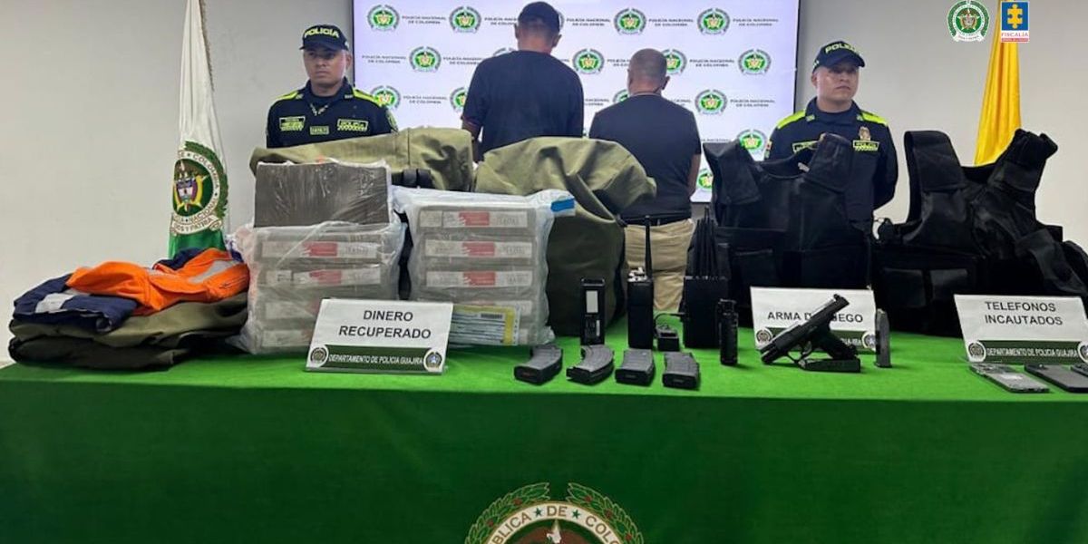 Cortesía Capturados por el hecho delincuencial.