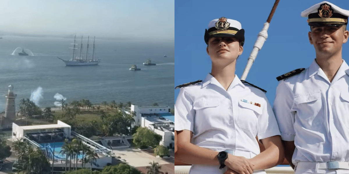 La princesa Leonor ya está en Cartagena y se prepara para su visita a Santa Marta
