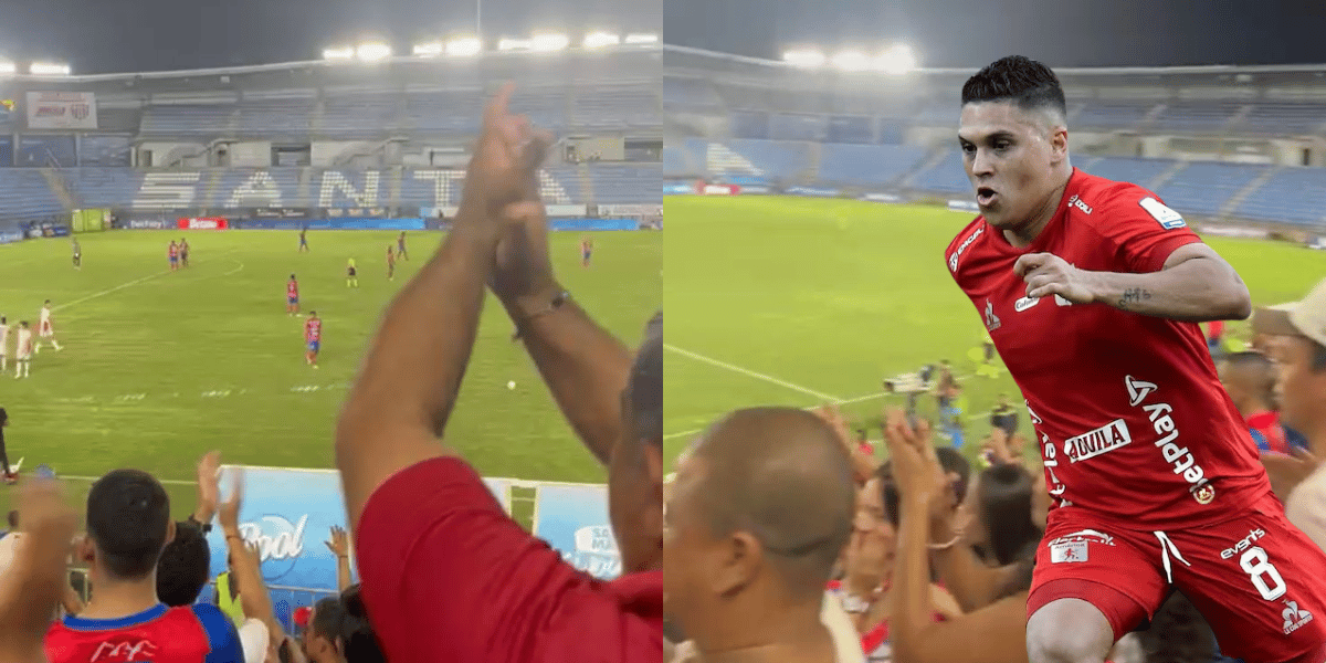 Cortesía Tras 19 partidos sin ganar, los samarios aplaudieron el golazo de Juanfer Quintero