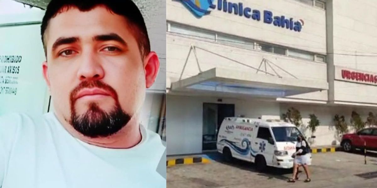 Cortesía El comerciante falleció en la sala de urgencias de la Clínica Bahía