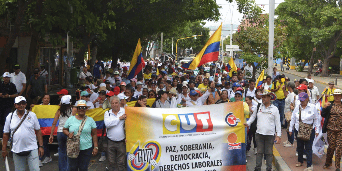 Foto: Óscar Mejía - Seguimiento Así transcurre la movilización de este 28 de mayo en Santa Marta