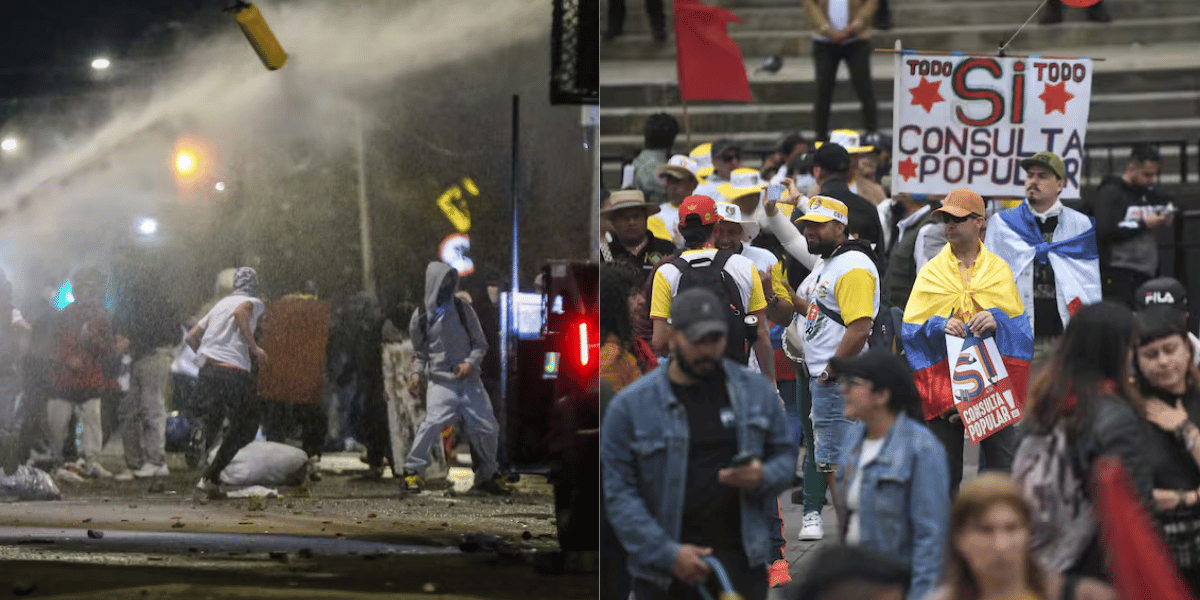 Cortesía Marchas del 28 de mayo: baja participación, bloqueos y disturbios en varias ciudades