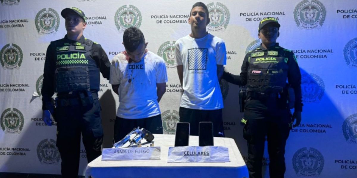 Cortesía Capturados por atraco