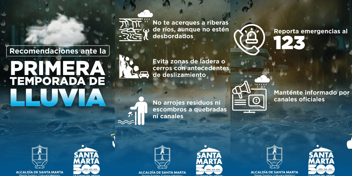 Cortesía Santa Marta activa recomendaciones para la temporada de ciclones tropicales