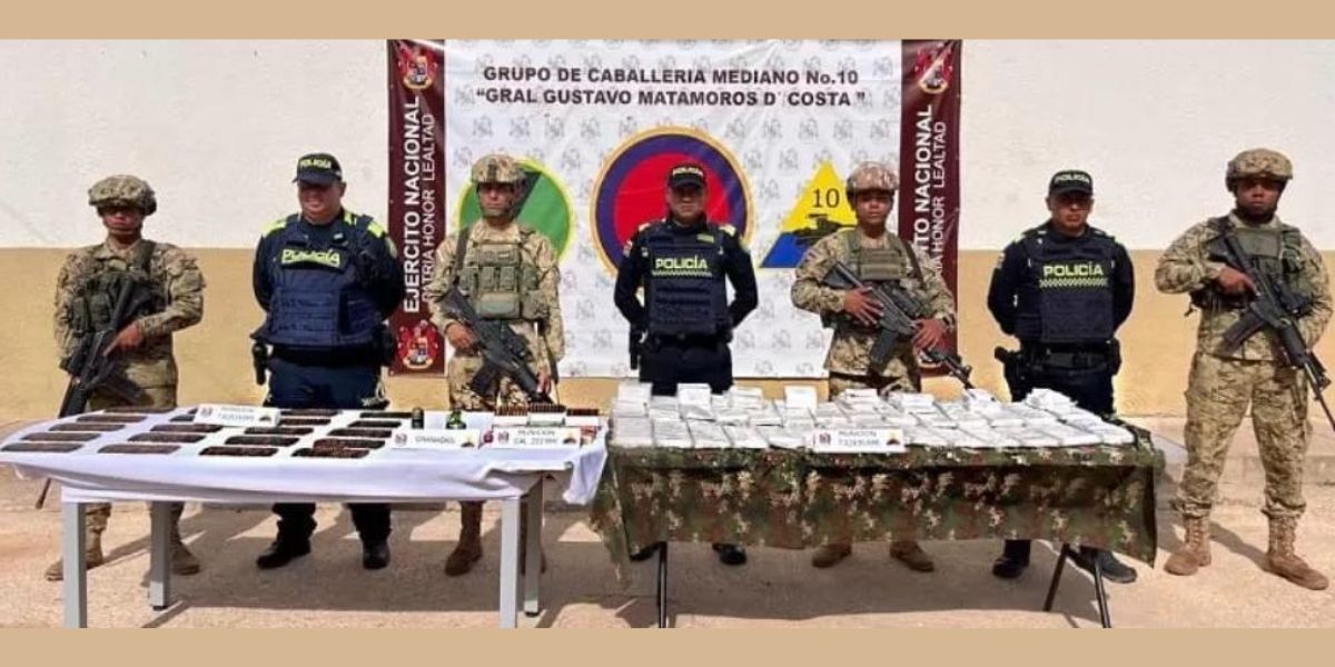 Depósito ilegal de municiones perteneciente al Frente de Guerra Norte