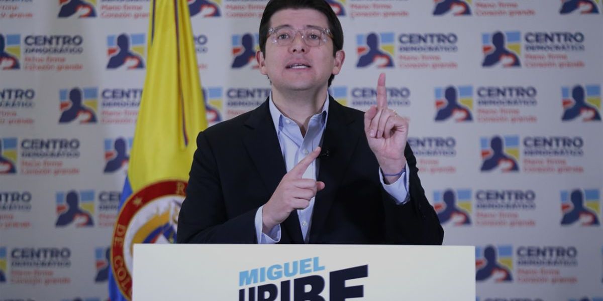 Cortesía. Miguel Uribe Turbay, precandidato presidencial.