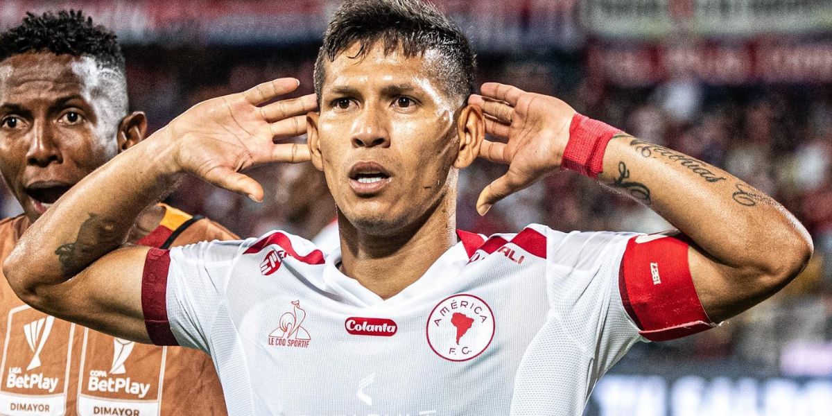 @AmericadeCali Rafael Carrascal, capitán del América de Cali.