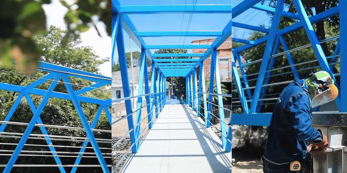 Cortesía Puente de Villa Leidy alcanza un 92% de avance