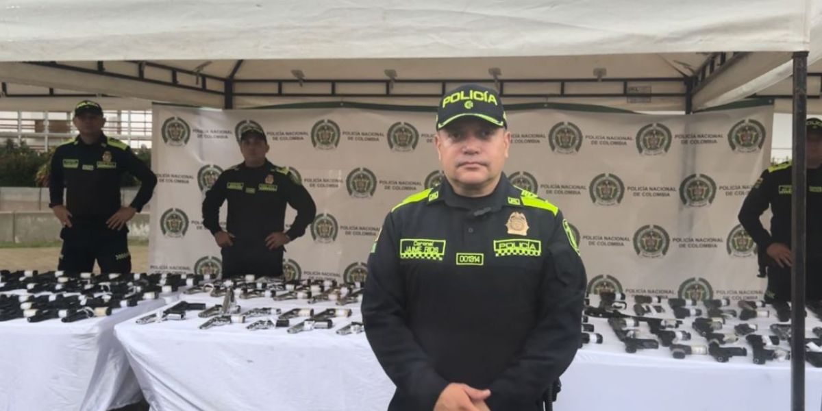 cortesía Policía destruye 180 armas traumáticas incautadas en Santa Marta
