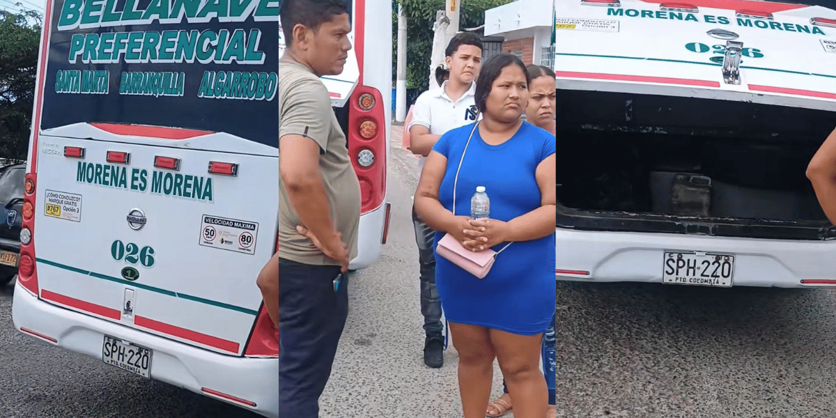 Cortesía Pasajeros de un bus fueron asaltados en Tasajera, con la Policía a pocos metros