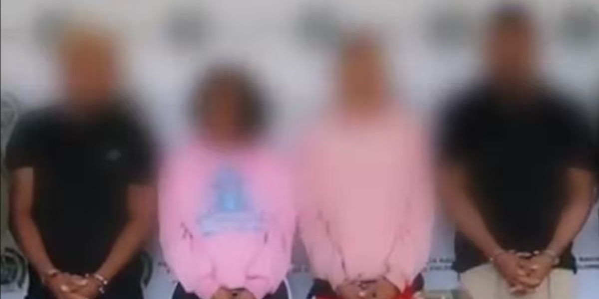 Cortesía Capturados por las autoridades.