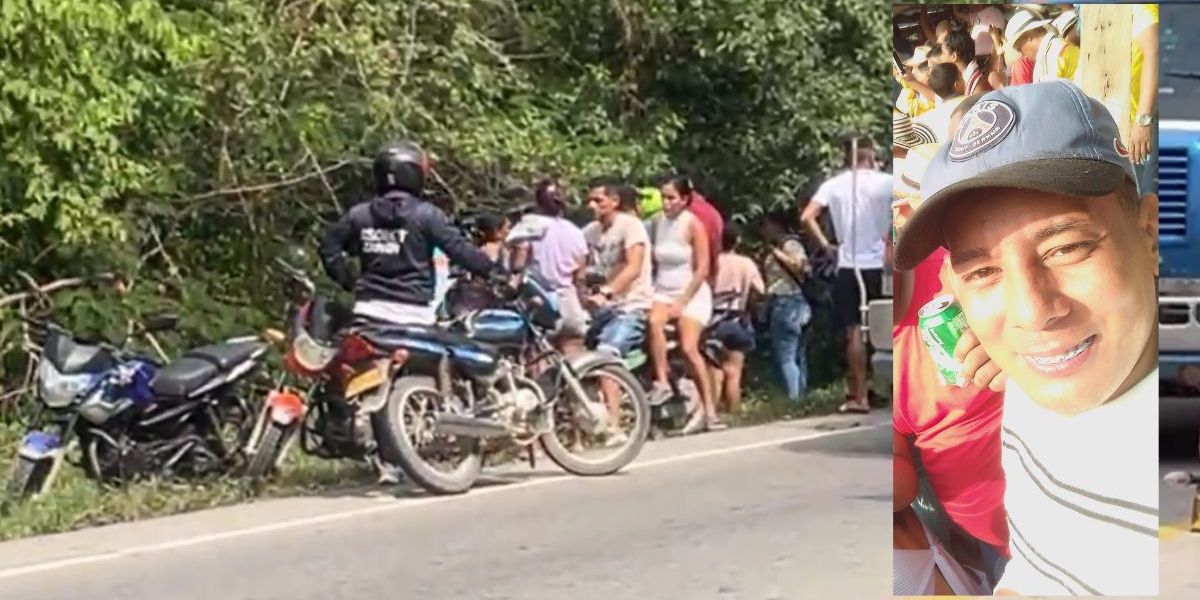 Lugar donde encontraron el cuerpo de Jaison.