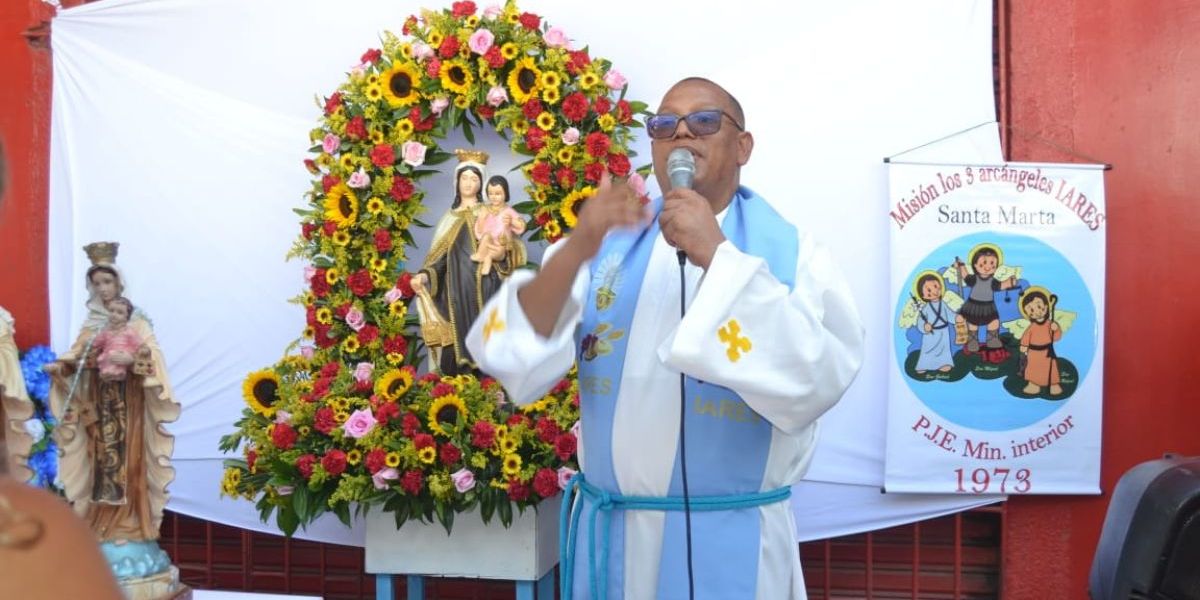 Oscar Mejía Celebración del la Virgen del Carmen en el Mercado Público de Santa Marta.