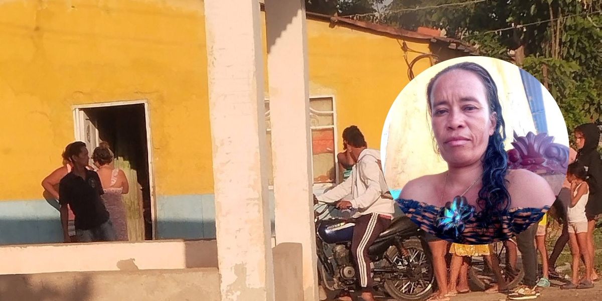 Lugar de los hechos y la fallecida.