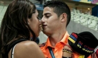 Daniela Ospina y James Rodríguez.