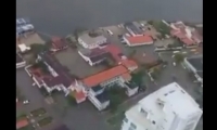 Panorámica de Cartagena inundada. 