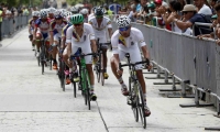 Imágenes de la prueba del ciclismo. 