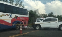 Minutos después de ocurrido el accidente.