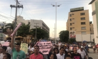 Marcha de apoyo a Carlos Caicedo y Rafael Martínez.