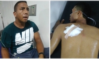 Los dos sospechosos fueron trasladados a centros asistenciales.