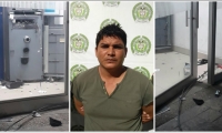 Alan Smith Torres Giraldo, de 32 años de edad, fue capturado por el presunto intento de hurto del cajero.
