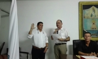 Darío Linero durante la toma de posesión de su cargo.