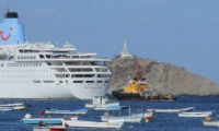 Crucero arribando a Santa Marta.