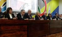 Rueda de prensa efectuada en la sede del Comité Olímpico Venezolano.