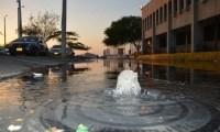 Desbordamiento de aguas negras en el Centro de Santa Marta. 